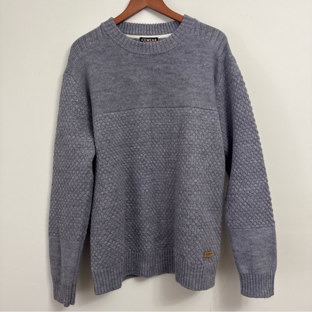 Icewear 100% Wool Mani Sweater gray size XL